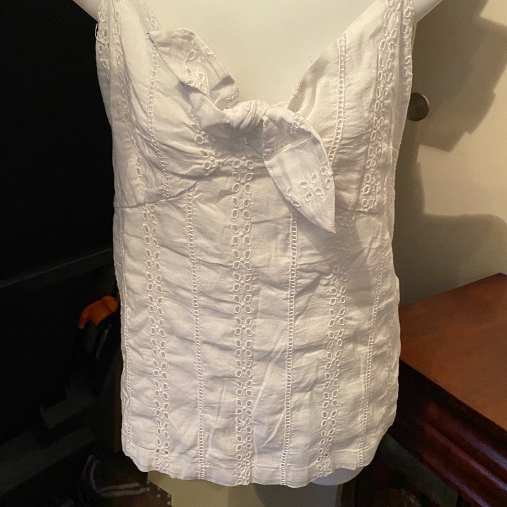 Old Navy White Eyelet Top